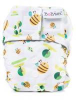 Novorodenecká AIO plienka suchý zips  - Včielky