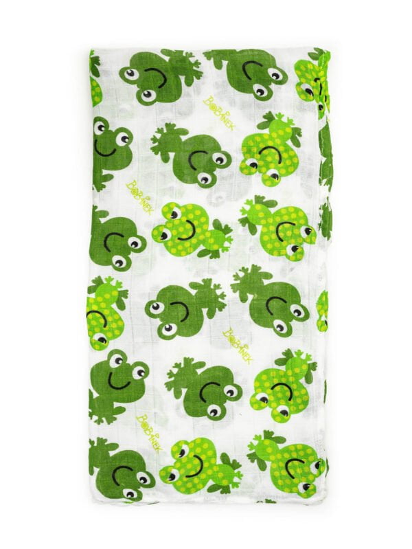 Bambusová zavinovací plena - Veselé žabky