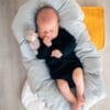 Zavinovací body na látkové pleny dlouhý rukáv - Černá