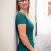 Dámské tričko UniFit krátký rukáv - Tmavě zelené