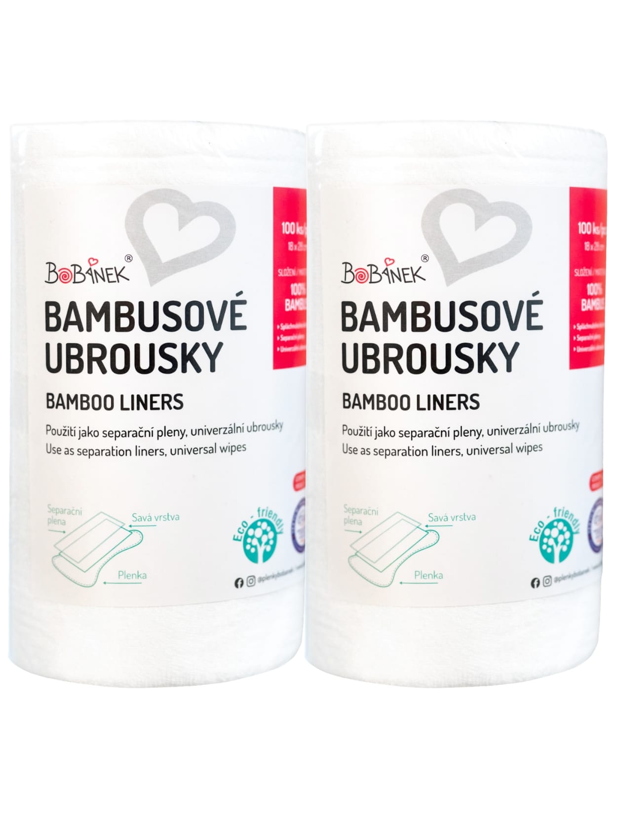 Bambusové separační pleny Duo Pack 1 Bambusové separační pleny Duo Pack