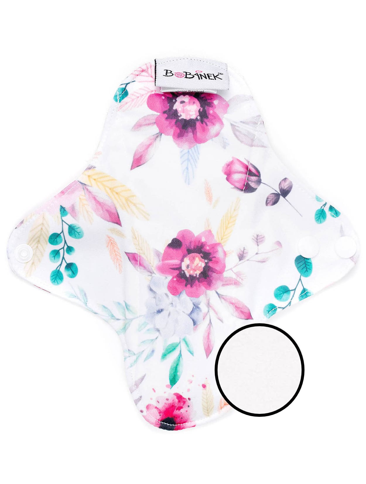 Látková intimní vložka bambusová - Růžové květiny 1 Látková intimní vložka bambusová - Růžové květiny