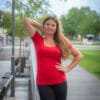Dámské tričko UniFit krátký rukáv - Červené